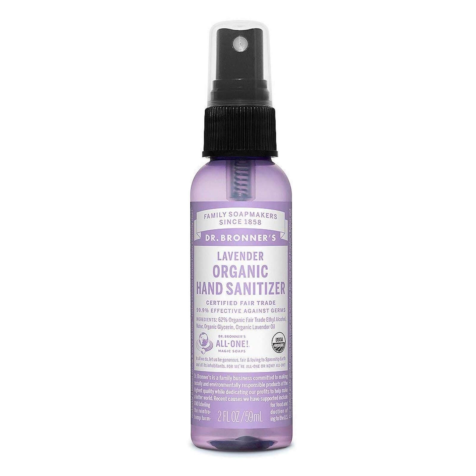 DrBronners hand sanitizer spray