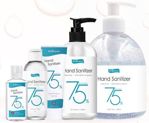 becleanse hand sanitizer collection