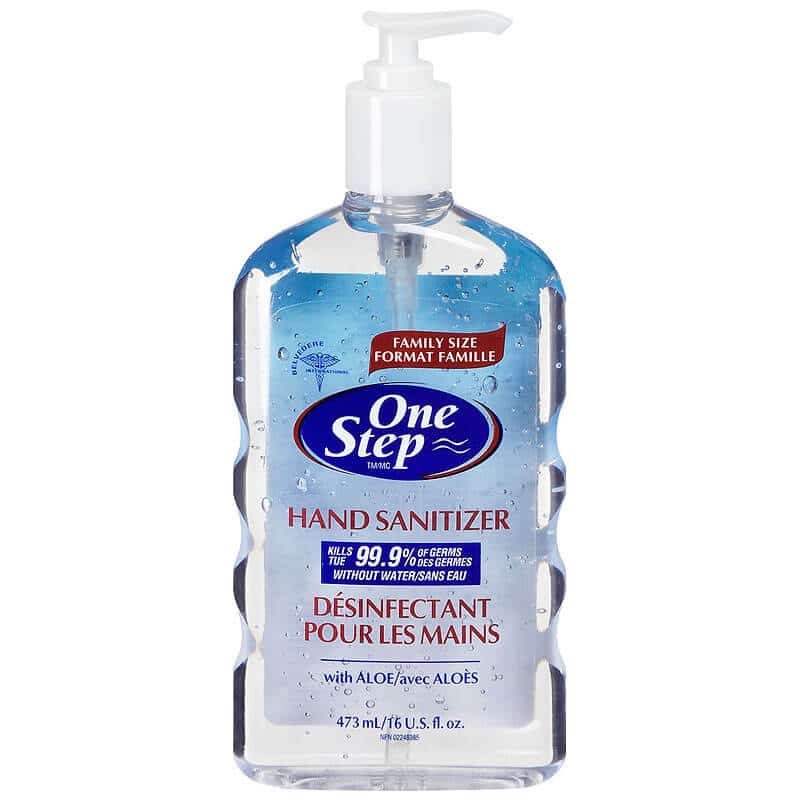 instant hand sanitizer in pump bottle