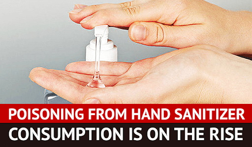 poison from hand sanitizer consumption 