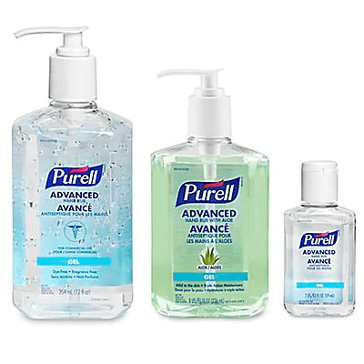 purell hand sanitizer in pump bottles different sizes