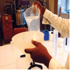 step 1 Pour isopropyl alcohol in glass bottle