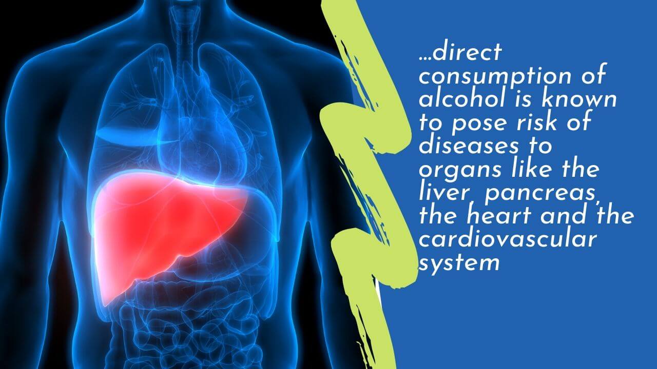 infographic on effect of alcohol in liver