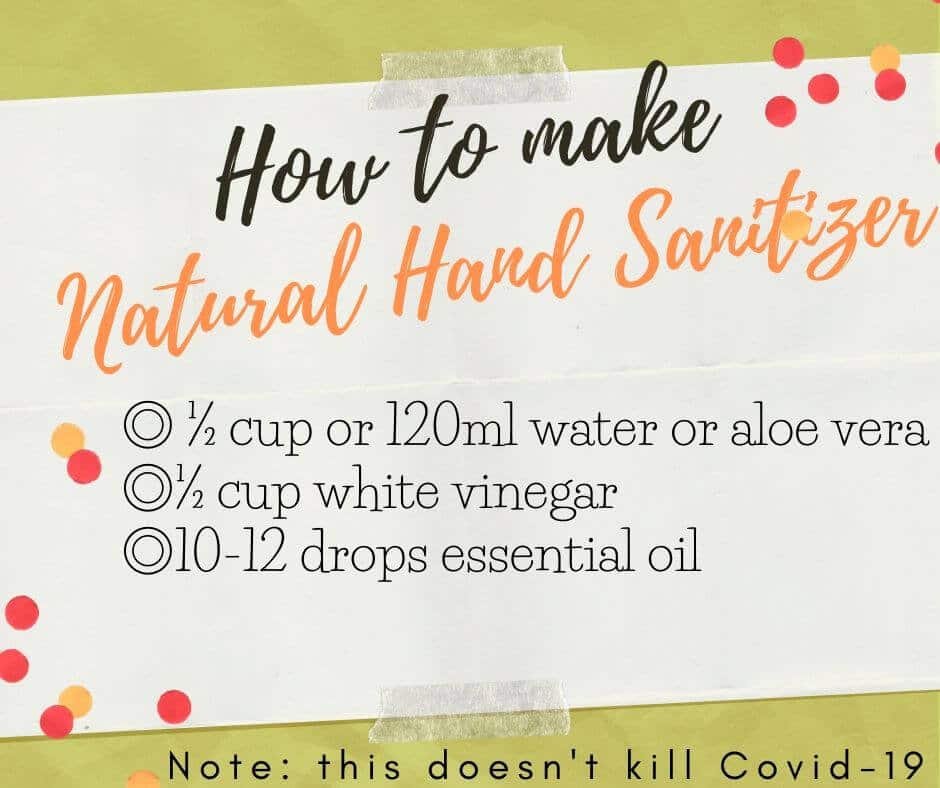 natural hand sanitizer recipe