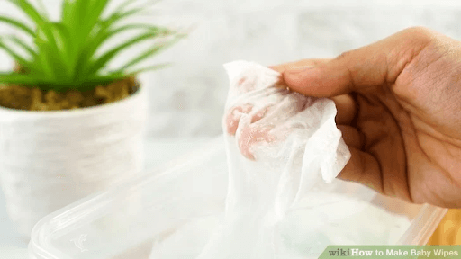 how to make homemade wet wipes wet again